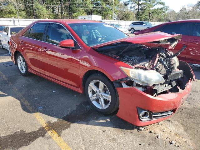 4T1BF1FK5DU698136 - 2013 TOYOTA CAMRY L RED photo 4