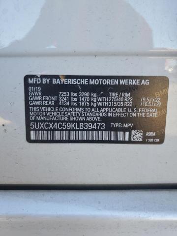 5UXCX4C59KLB39473 - 2019 BMW X7 XDRIVE50I WHITE photo 13