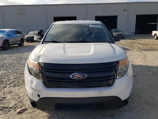 1FM5K8AR9FGC52353 - 2015 FORD EXPLORER POLICE INTERCEPTOR Ақ фото 5