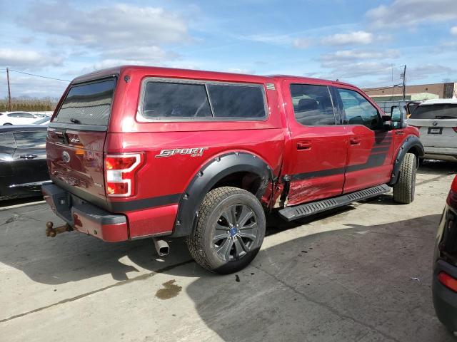 1FTEW1EP9JFB93330 - 2018 FORD F150 SUPERCREW BURGUNDY photo 3