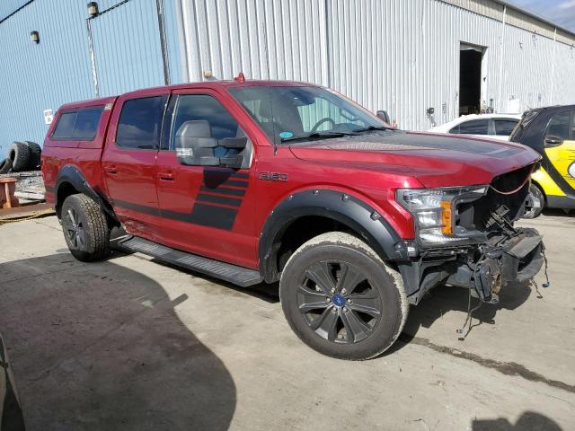 1FTEW1EP9JFB93330 - 2018 FORD F150 SUPERCREW BURGUNDY photo 4