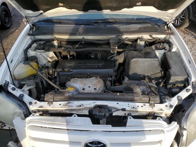 JTEGD21AX50107257 - 2005 TOYOTA HIGHLANDER WHITE photo 12