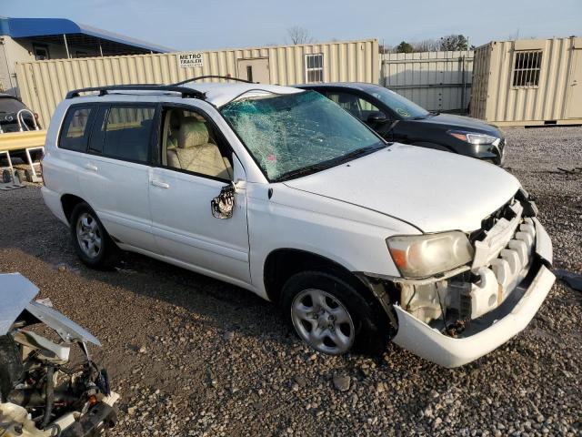 JTEGD21AX50107257 - 2005 TOYOTA HIGHLANDER WHITE photo 4