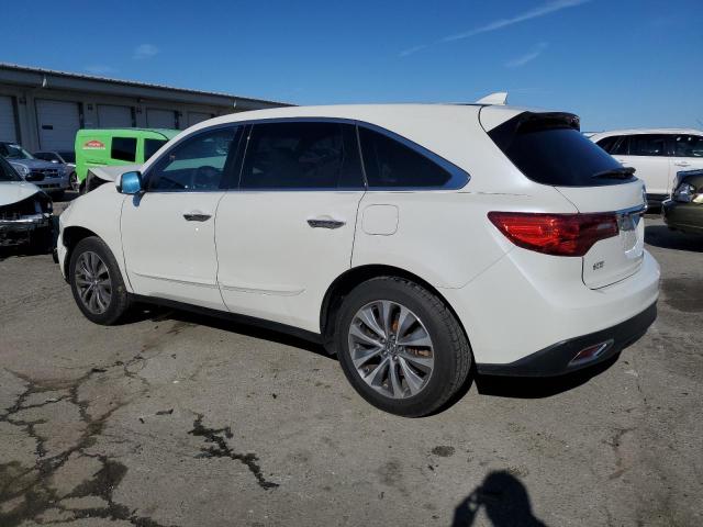 5FRYD4H47EB008920 - 2014 ACURA MDX TECHNOLOGY WHITE photo 2