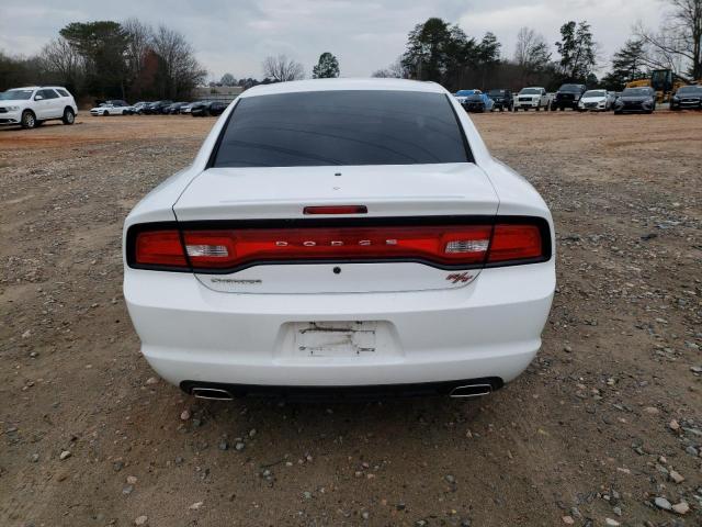 2C3CDXAT5DH538444 - 2013 DODGE CHARGER POLICE WHITE photo 6