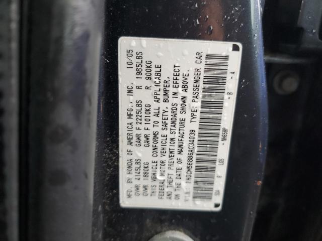 1HGCM56886A034039 - 2006 HONDA ACCORD EX GRAY photo 12