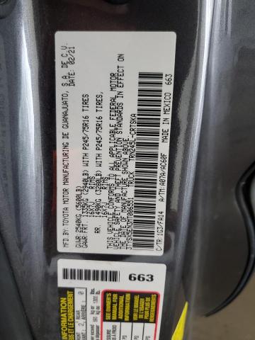 3TYSX5EN3MT006551 - 2021 TOYOTA TACOMA ACCESS CAB Сұр фото 13