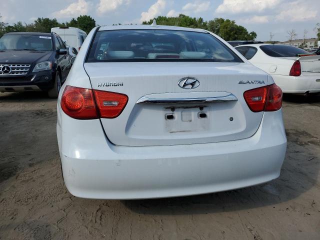 KMHDU4AD4AU168745 - 2010 HYUNDAI ELANTRA BLUE WHITE photo 6