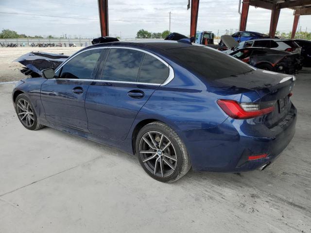 WBA5R1C57KAK07598 - 2019 BMW 330I BLUE photo 2