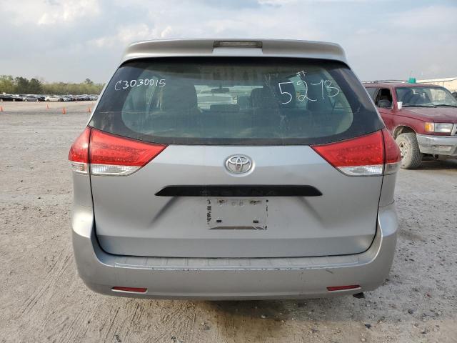 5TDZK3DC5ES425273 - 2014 TOYOTA SIENNA SILVER photo 6