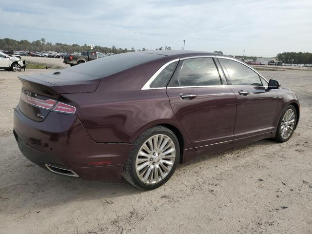 3LN6L2JKXDR810766 - 2013 LINCOLN MKZ MAROON photo 3