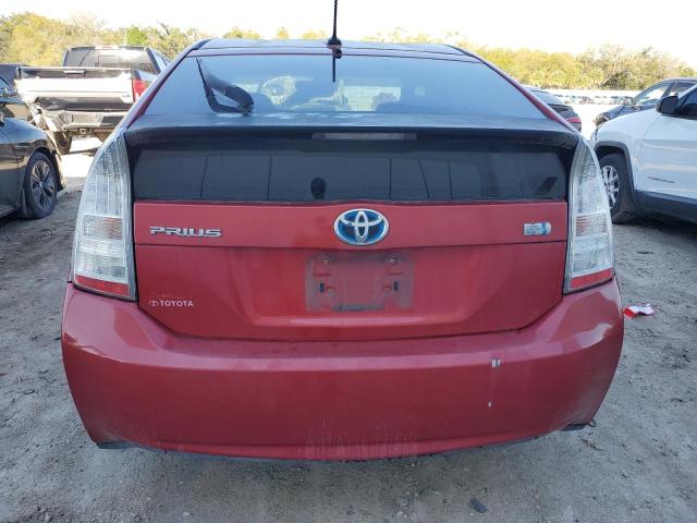 JTDKN3DU7A0176487 - 2010 TOYOTA PRIUS RED photo 6