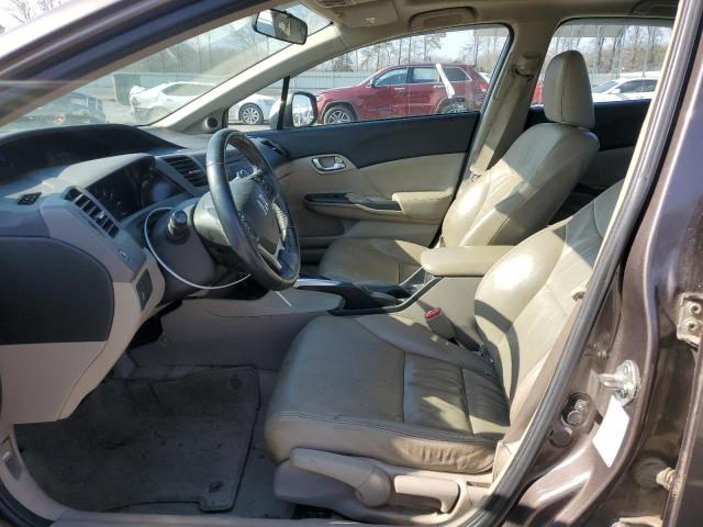2HGFB2F90CH550287 - 2012 HONDA CIVIC EXL GRAY photo 7