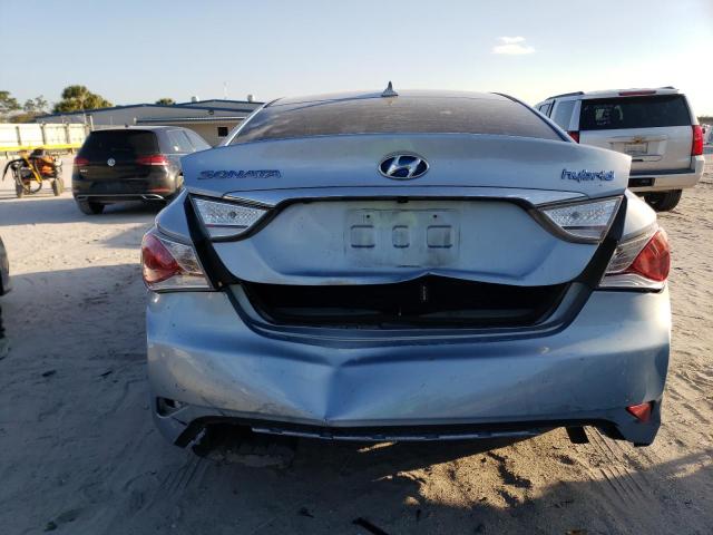 KMHEC4A44EA108687 - 2014 HYUNDAI SONATA HYBRID BLUE photo 6