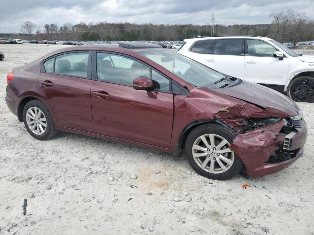 2HGFB2F85CH582000 - 2012 HONDA CIVIC EX BURGUNDY photo 4