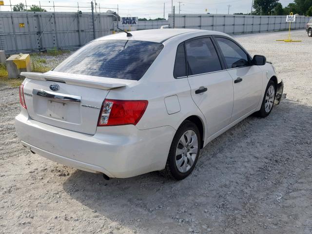 JF1GE61658H528707 - 2008 SUBARU IMPREZA 2.5I WHITE photo 4