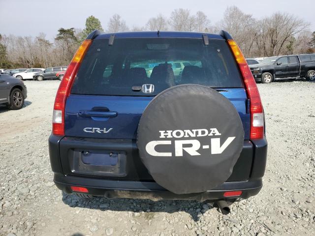 SHSRD78874U241133 - 2004 HONDA CR-V EX BLUE photo 6