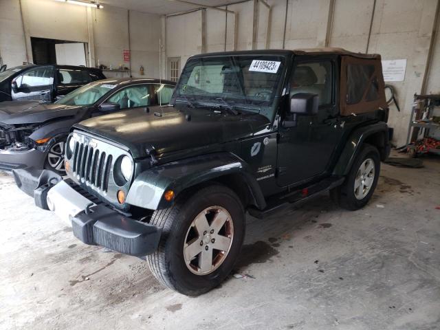 1J4AA5D12BL522383 - 2011 JEEP WRANGLER SAHARA GREEN photo 1