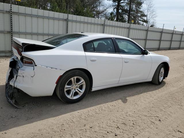 2C3CDXBG9NH201312 - 2022 DODGE CHARGER SXT WHITE photo 3