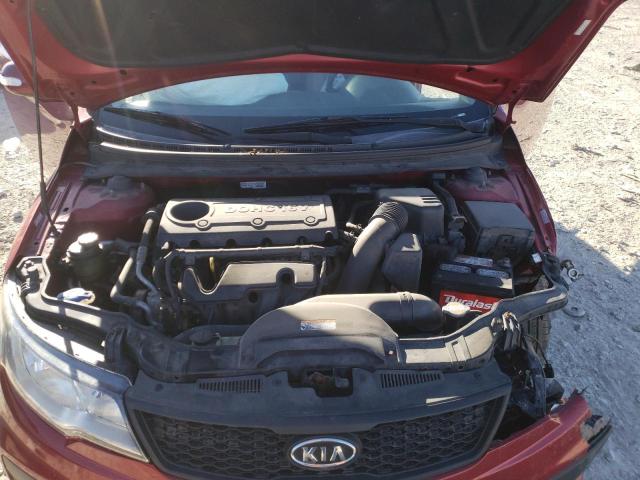 KNAFU6A20A5302634 - 2010 KIA FORTE EX RED photo 11