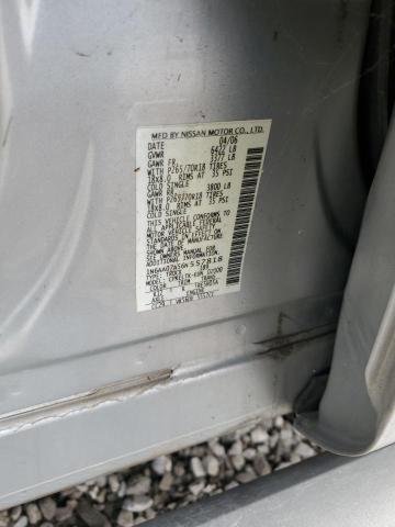 1N6AA07A56N557818 - 2006 NISSAN TITAN XE SILVER photo 12