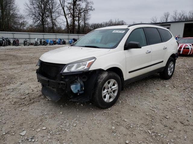 1GNKRFKD8EJ272371 - 2014 CHEVROLET TRAVERSE LS WHITE photo 1