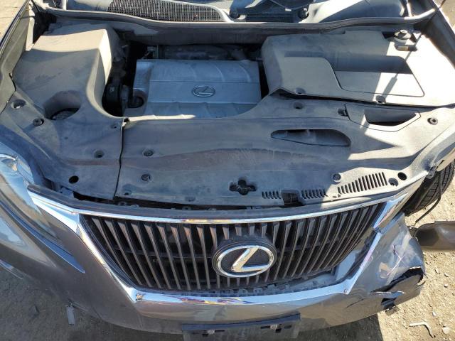 2T2BK1BA4CC132375 - 2012 LEXUS RX 350 GRAY photo 11