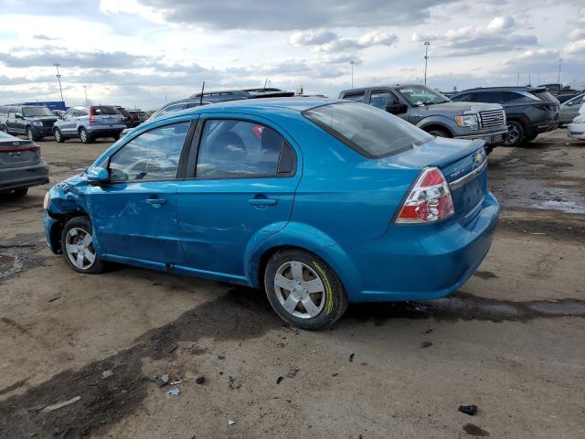 KL1TD56E39B612445 - 2009 CHEVROLET AVEO LS BLUE photo 2