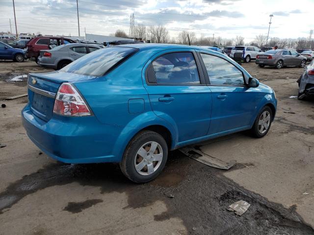 KL1TD56E39B612445 - 2009 CHEVROLET AVEO LS BLUE photo 3