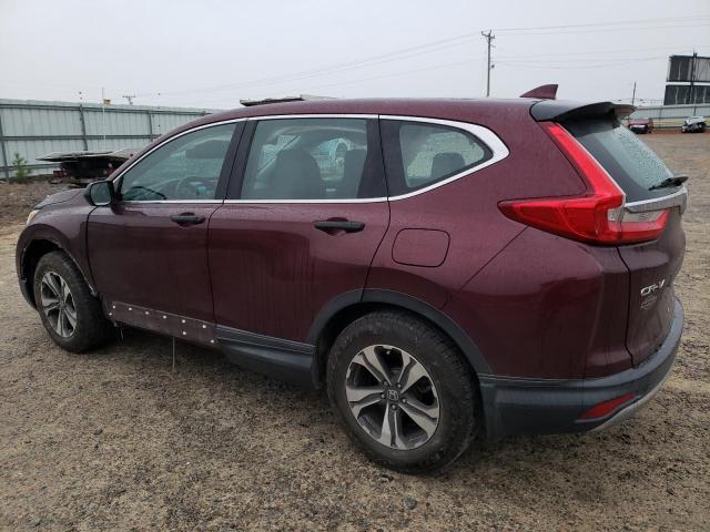 2HKRW5H31JH405225 - 2018 HONDA CR-V LX MAROON photo 2