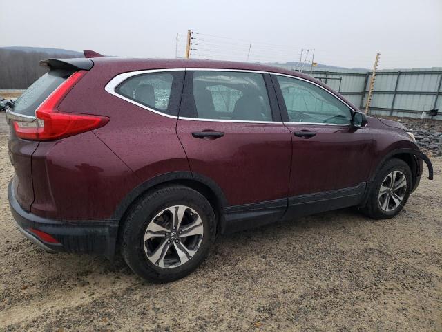 2HKRW5H31JH405225 - 2018 HONDA CR-V LX MAROON photo 3