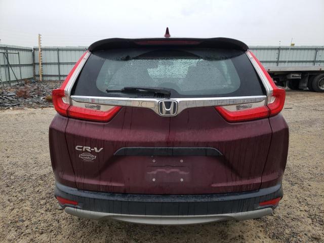 2HKRW5H31JH405225 - 2018 HONDA CR-V LX MAROON photo 6