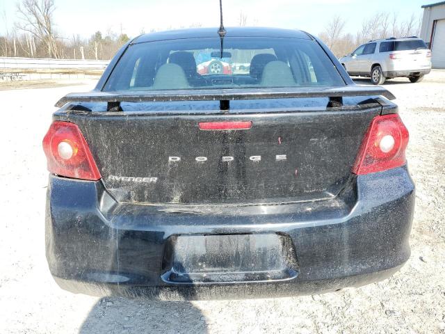 1C3CDZAG8DN552327 - 2013 DODGE AVENGER SE BLACK photo 6