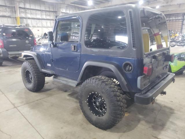 1J4FA29P21P352941 - 2001 JEEP WRANGLER / SE BLUE photo 2