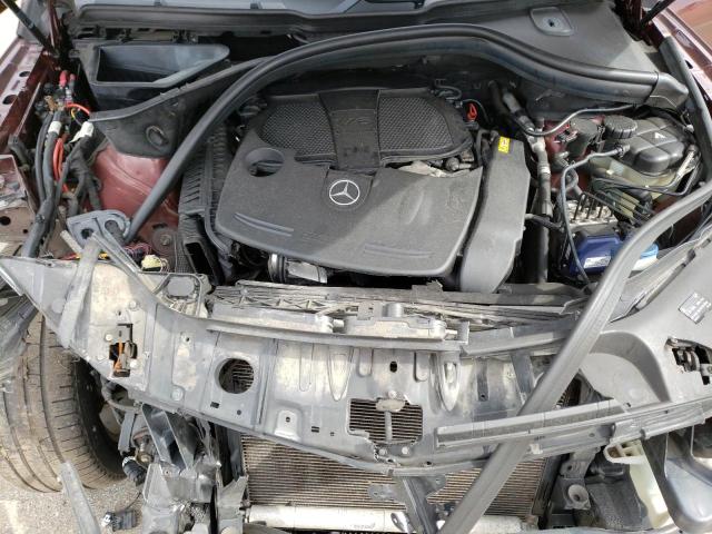 4JGDA5HB7EA360199 - 2014 MERCEDES-BENZ ML 350 4MATIC BURGUNDY photo 11