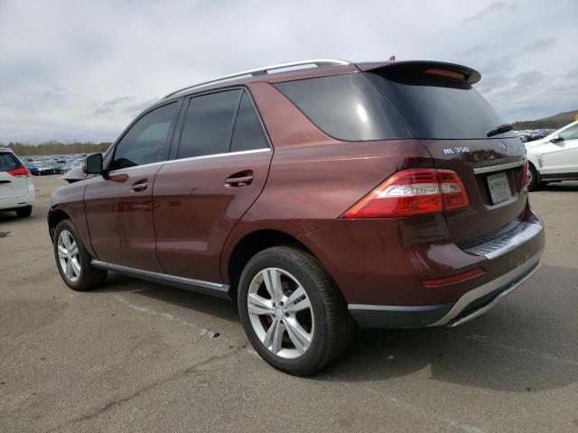 4JGDA5HB7EA360199 - 2014 MERCEDES-BENZ ML 350 4MATIC BURGUNDY photo 2