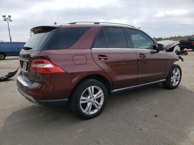 4JGDA5HB7EA360199 - 2014 MERCEDES-BENZ ML 350 4MATIC BURGUNDY photo 3