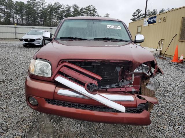 5TBRT34145S460231 - 2005 TOYOTA TUNDRA ACCESS CAB SR5 BURGUNDY photo 5