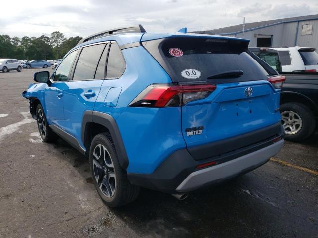 2T3J1RFV0KW042417 - 2019 TOYOTA RAV4 ADVENTURE BLUE photo 3