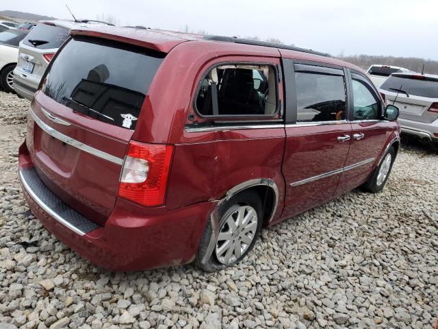 2C4RC1CG1CR137830 - 2012 CHRYSLER TOWN & COU TOURING L MAROON photo 3