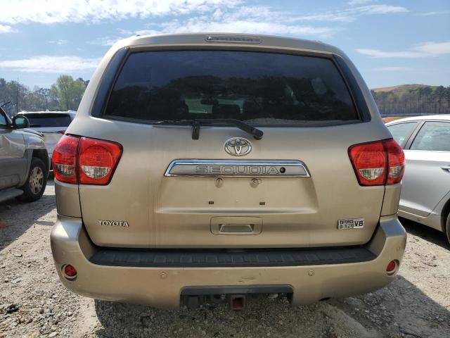 5TDZY68A78S011067 - 2008 TOYOTA SEQUOIA LIMITED BEIGE photo 6