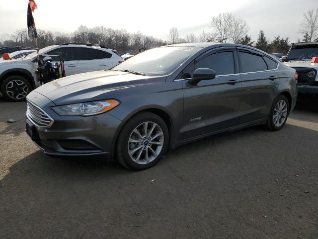 3FA6P0LU7HR357231 - 2017 FORD FUSION SE HYBRID GRAY photo 1