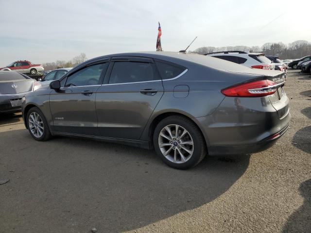 3FA6P0LU7HR357231 - 2017 FORD FUSION SE HYBRID GRAY photo 2