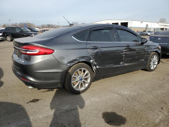 3FA6P0LU7HR357231 - 2017 FORD FUSION SE HYBRID GRAY photo 3