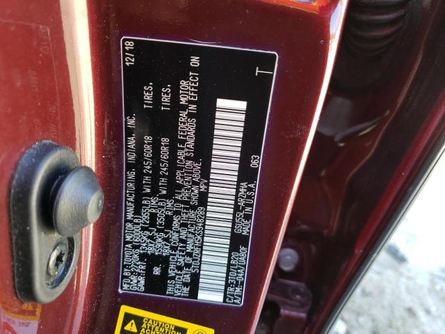 5TDJZRFH5KS948289 - 2019 TOYOTA HIGHLANDER SE BURGUNDY photo 13