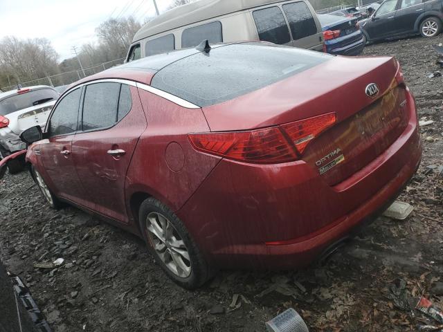 5XXGN4A7XDG132738 - 2013 KIA OPTIMA EX RED photo 2