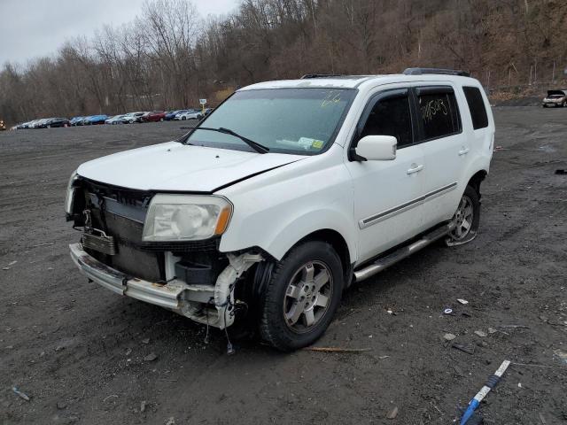 5FNYF4H90AB035605 - 2010 HONDA PILOT TOURING WHITE photo 1