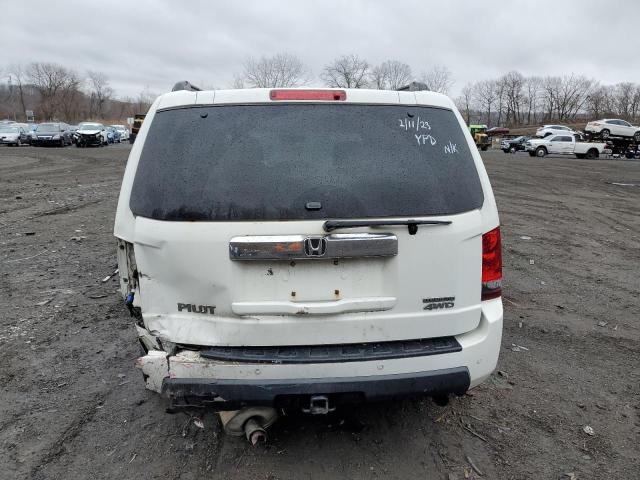 5FNYF4H90AB035605 - 2010 HONDA PILOT TOURING WHITE photo 6