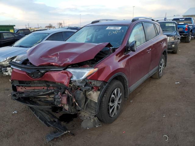 2T3BFREV2JW812641 - 2018 TOYOTA RAV4 LE MAROON photo 1