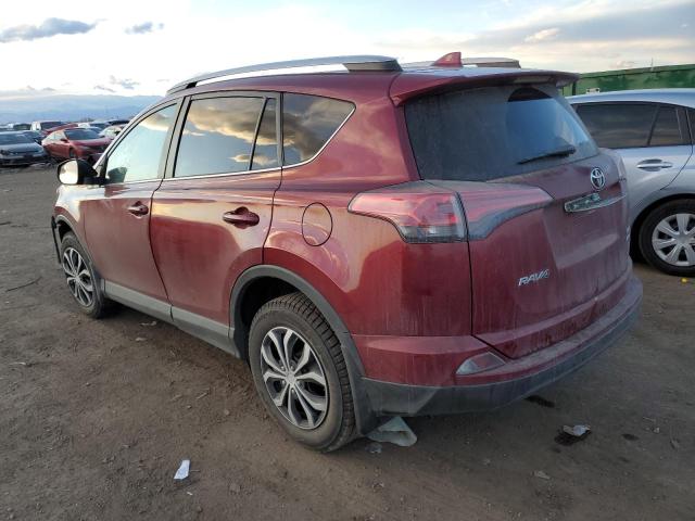 2T3BFREV2JW812641 - 2018 TOYOTA RAV4 LE MAROON photo 2